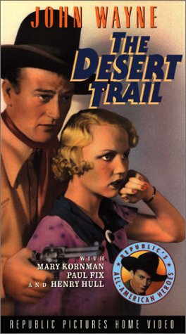 John Wayne and Mary Kornman in The Desert Trail (1935)