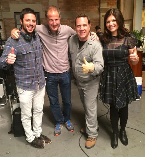 (Left to right) Executive Producer of Marry Me, David Caspe, three time Emmy Award winner, director Rob Greenberg, Corey Allen Kotler & leading lady Casey Wilson.