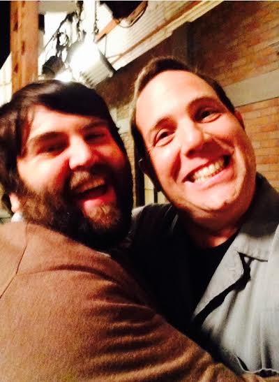 With funnyman John Gemberling in between takes backstage on the Paramount lot, while working on Marry Me.
