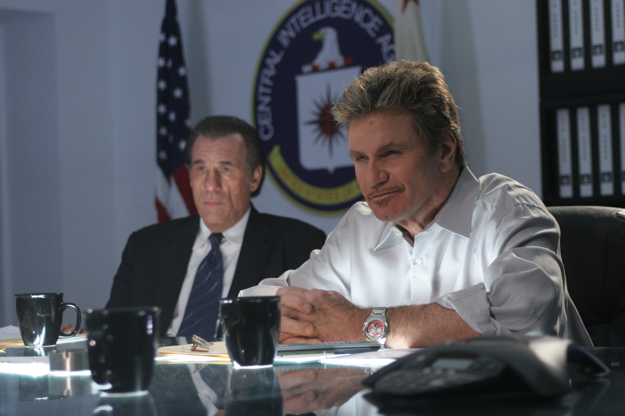 Still of Robert Davi and Martin Kove in Ballistica (2009)