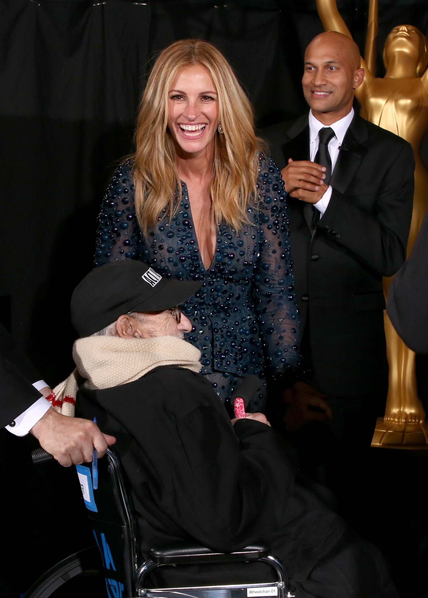 Julia Roberts and Larry Kramer at event of The 66th Primetime Emmy Awards (2014)