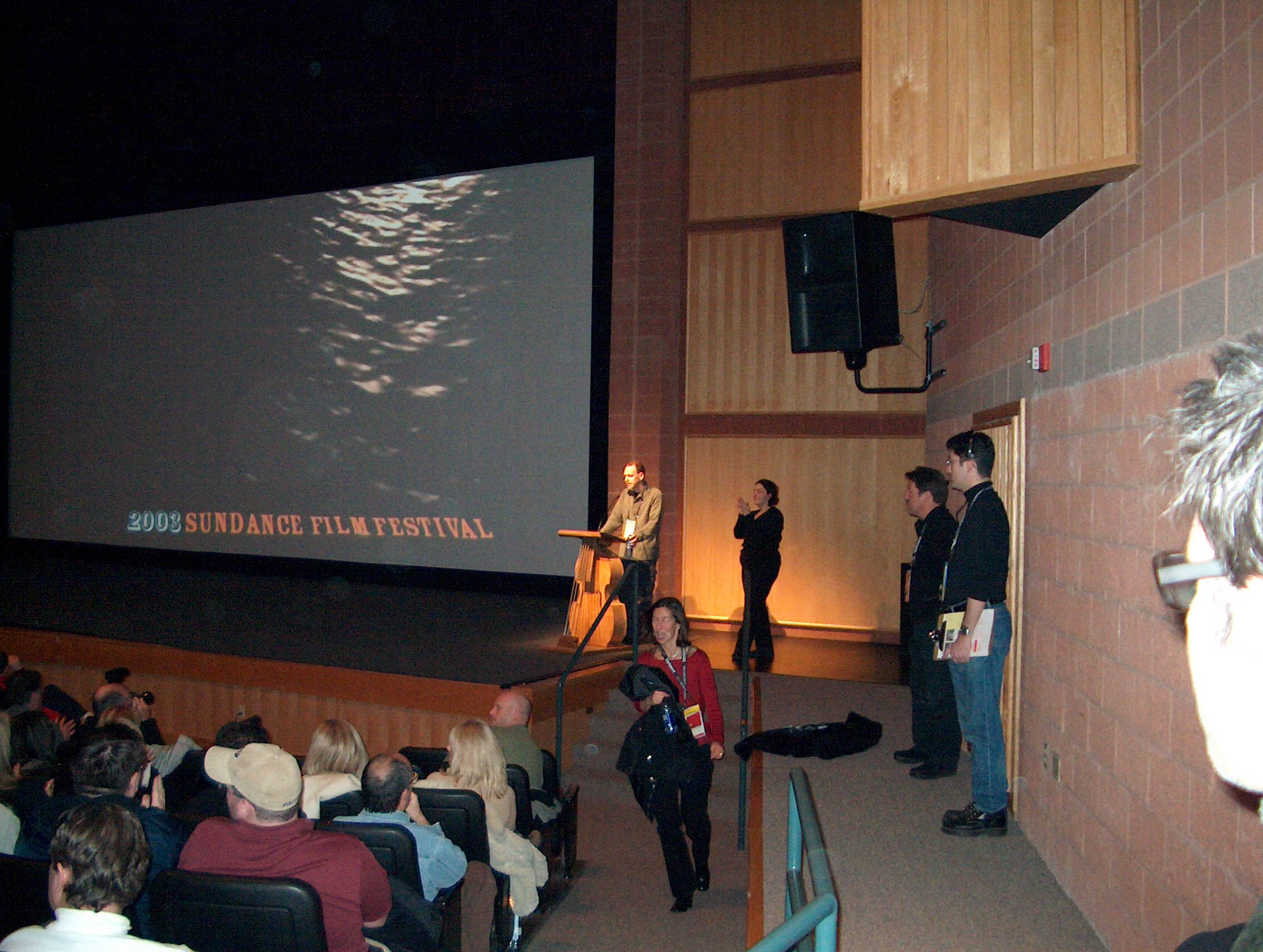 Wayne Kramer introduces THE COOLER at the Sundance Film Festival 2003.