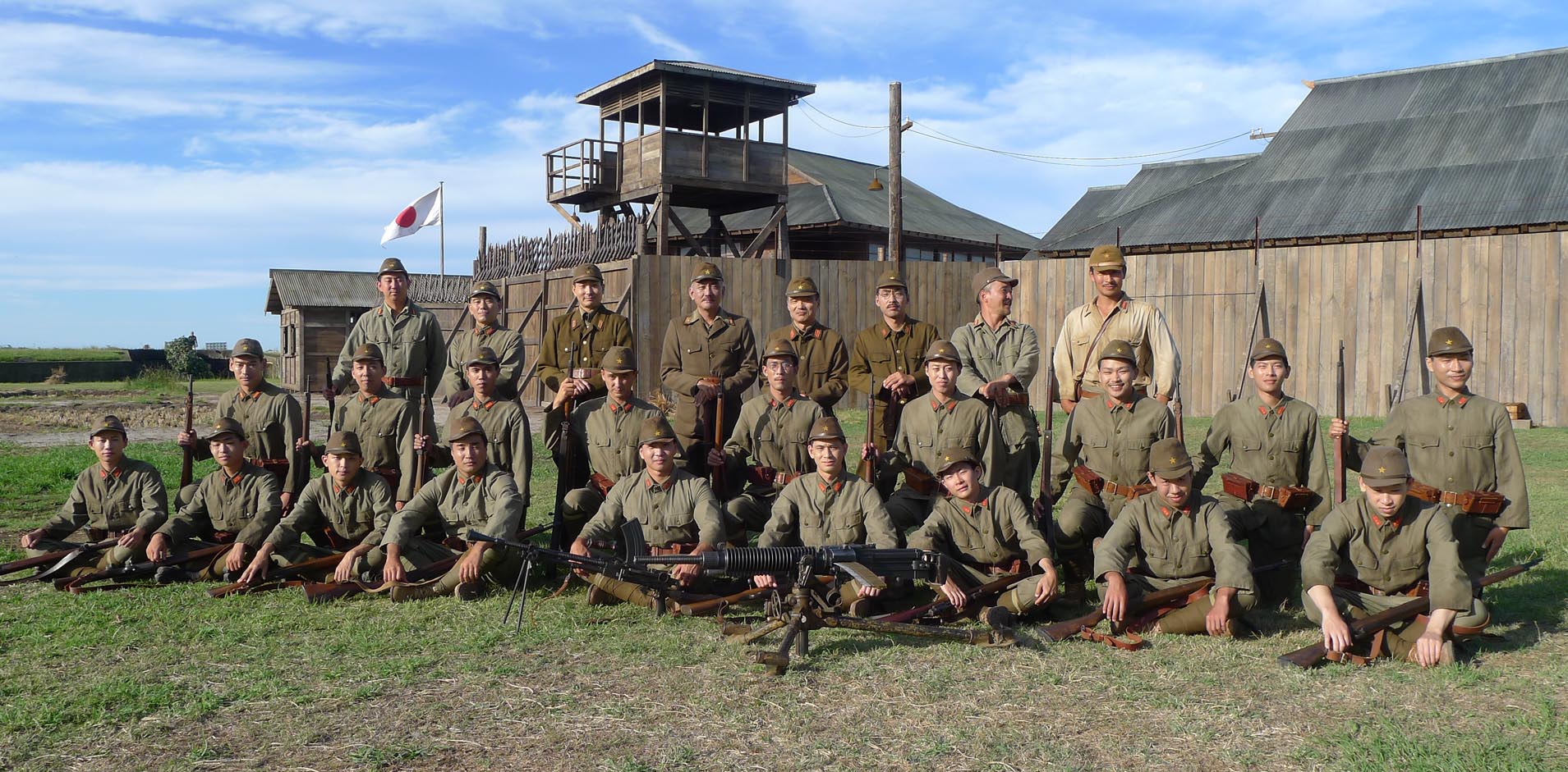 Our IJA troops outside the camp for 