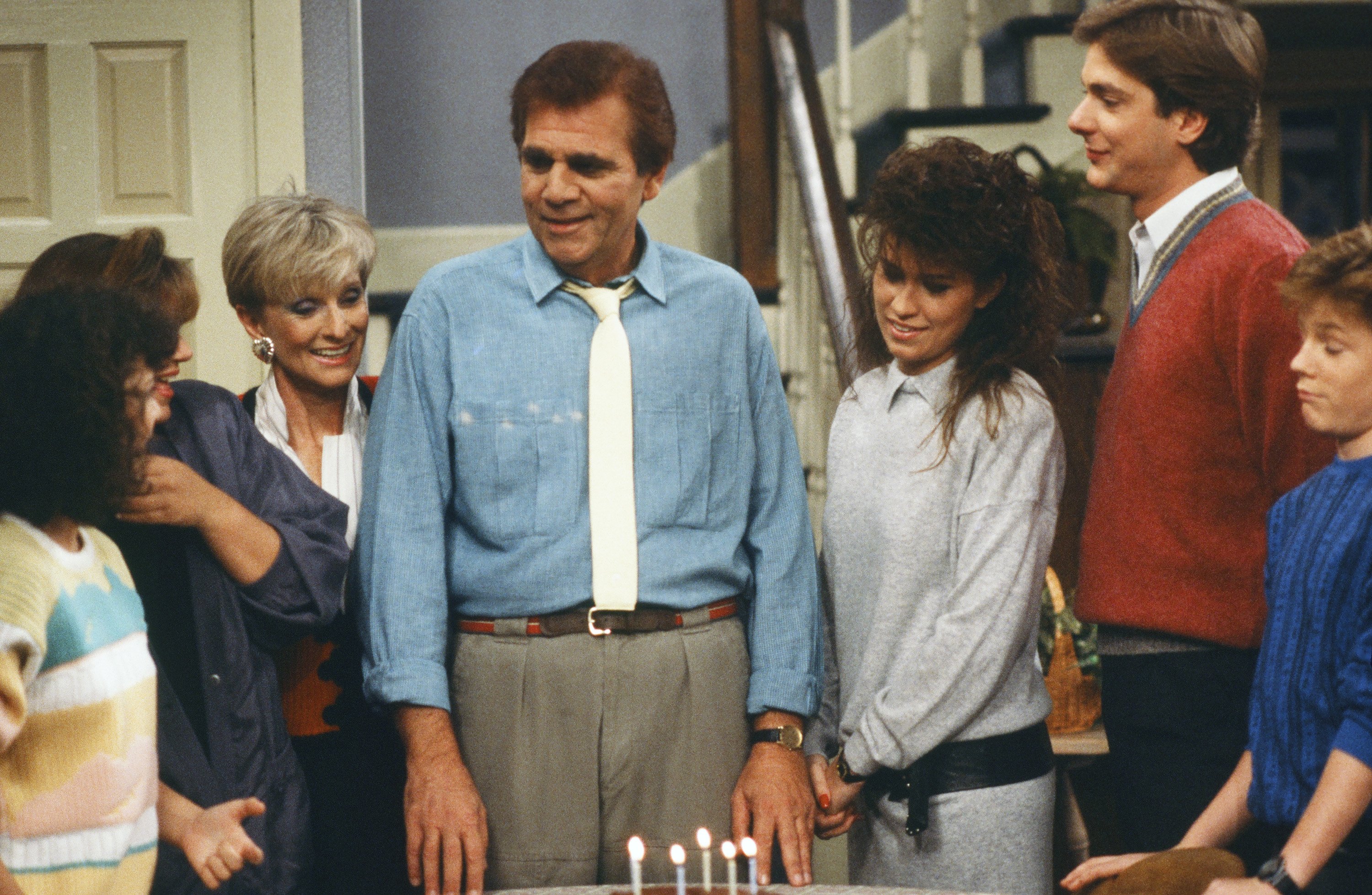 Still of Cloris Leachman, Nancy McKeon, Mackenzie Astin, Scott Bryce, Mindy Cohn, Sherrié Austin and Alex Rocco in The Facts of Life (1979)