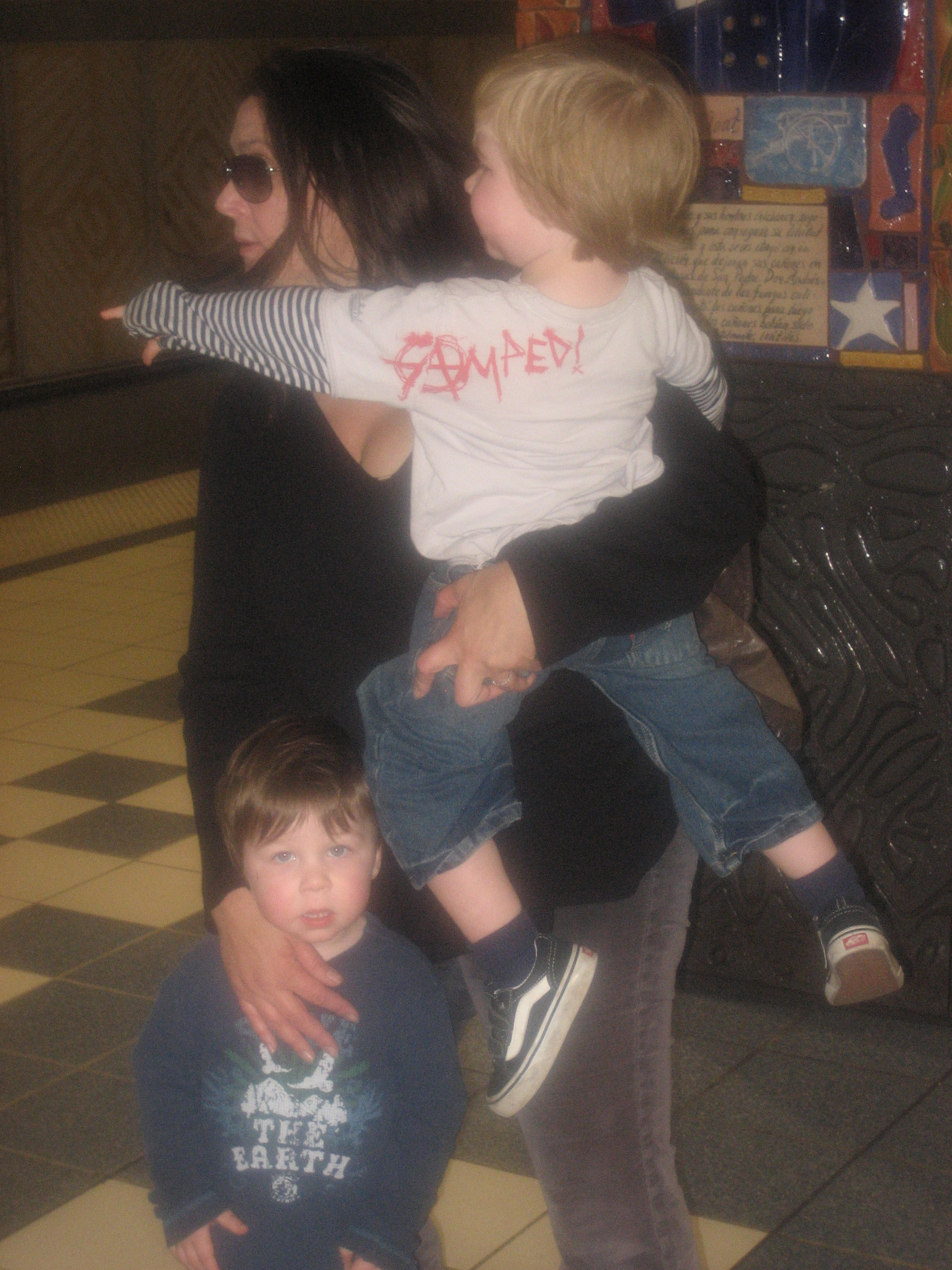 Carol Kritzer and Children on the Metro