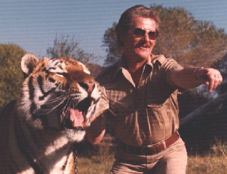 Fred R. Krug with Tippi Hedren's cat 