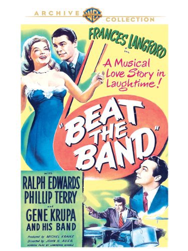 Ralph Edwards, Gene Krupa, Frances Langford and Phillip Terry in Beat the Band (1947)