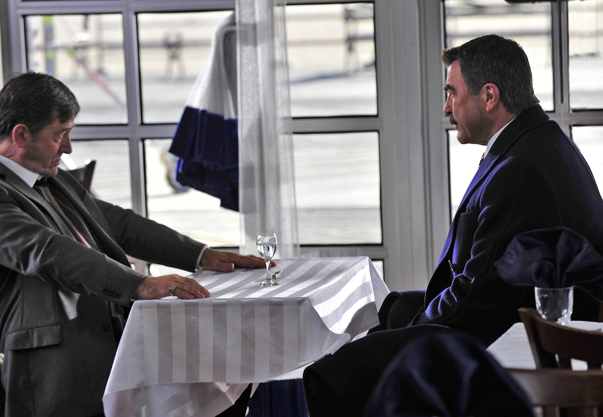 Still of Tom Selleck and Olek Krupa in Blue Bloods (2010)