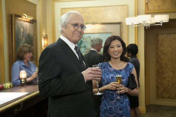 Still of Chevy Chase and Michelle Krusiec in Community (2009)