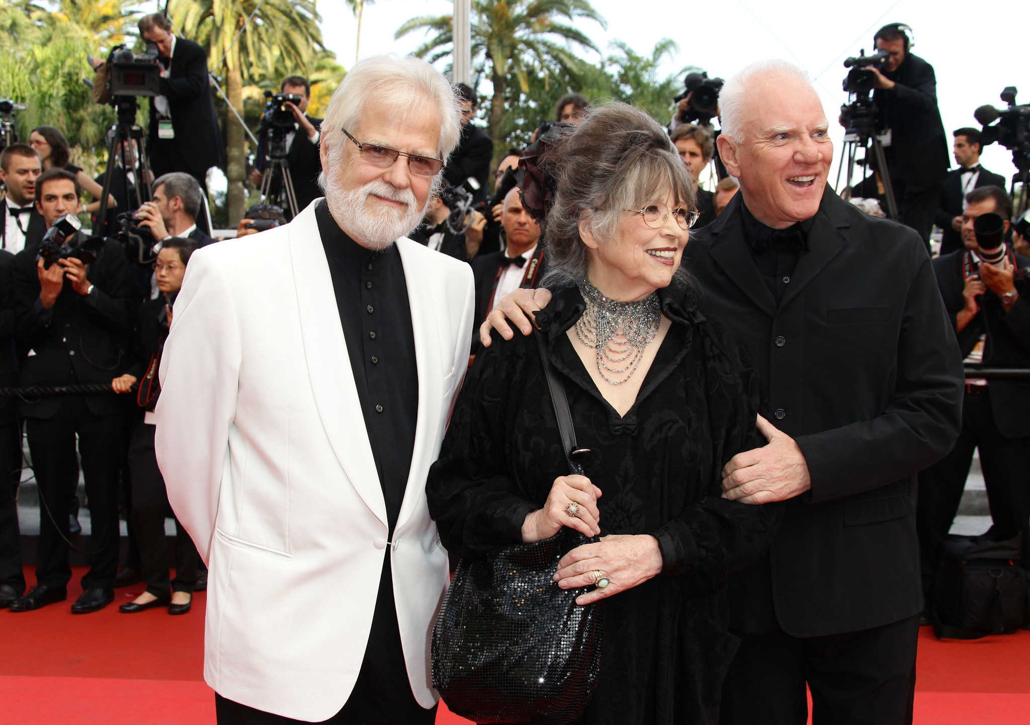 Malcolm McDowell and Christiane Kubrick at event of Oda, kurioje gyvenu (2011)