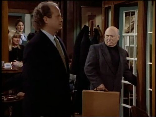 Still of Kelsey Grammer and Bernie Kuby in Frasier (1993)