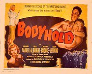 Lola Albright, Henry Kulky and Willard Parker in Bodyhold (1949)