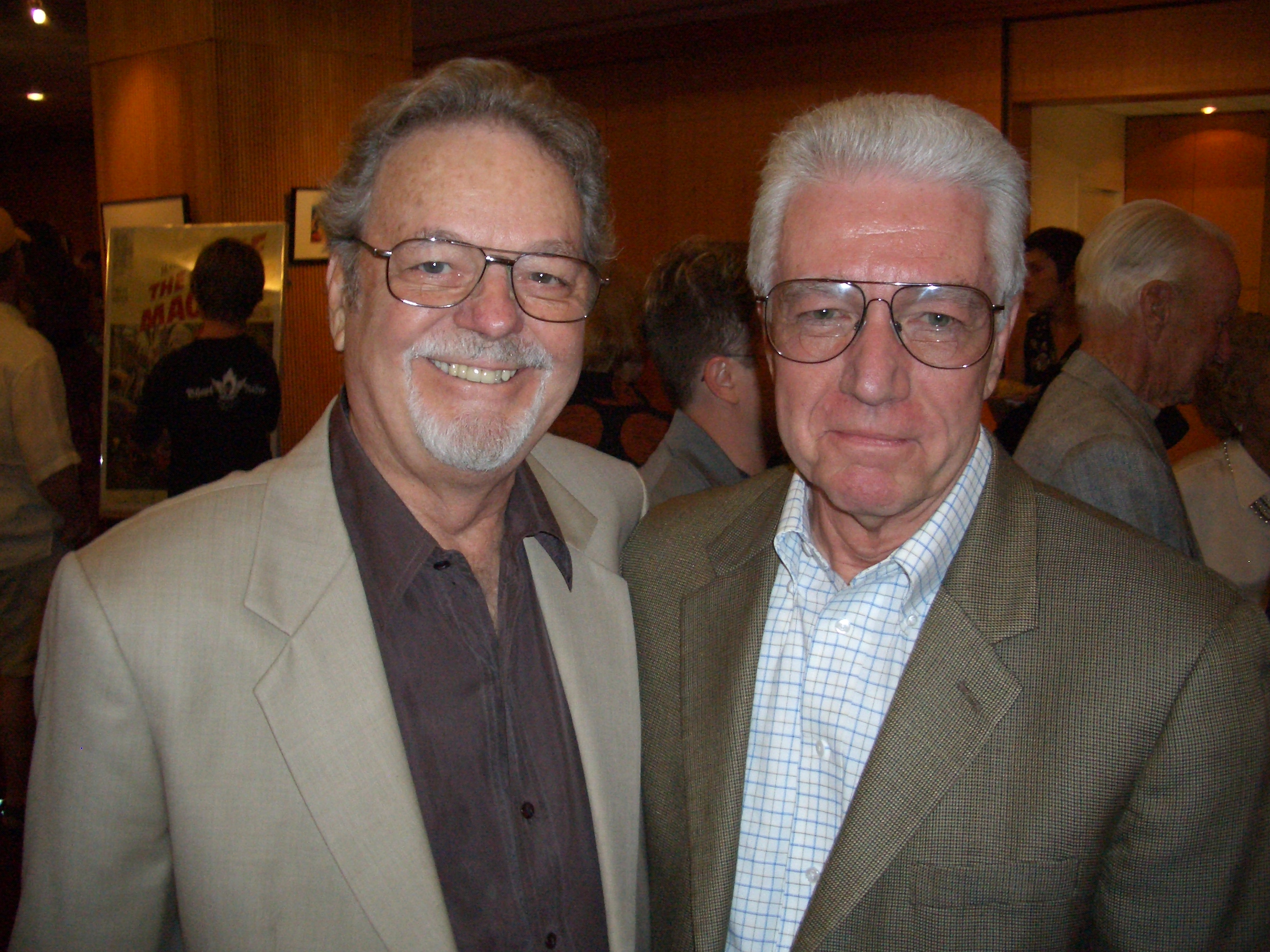 Arnold and Russ Tamblyn at an Academy tribute to George Pal