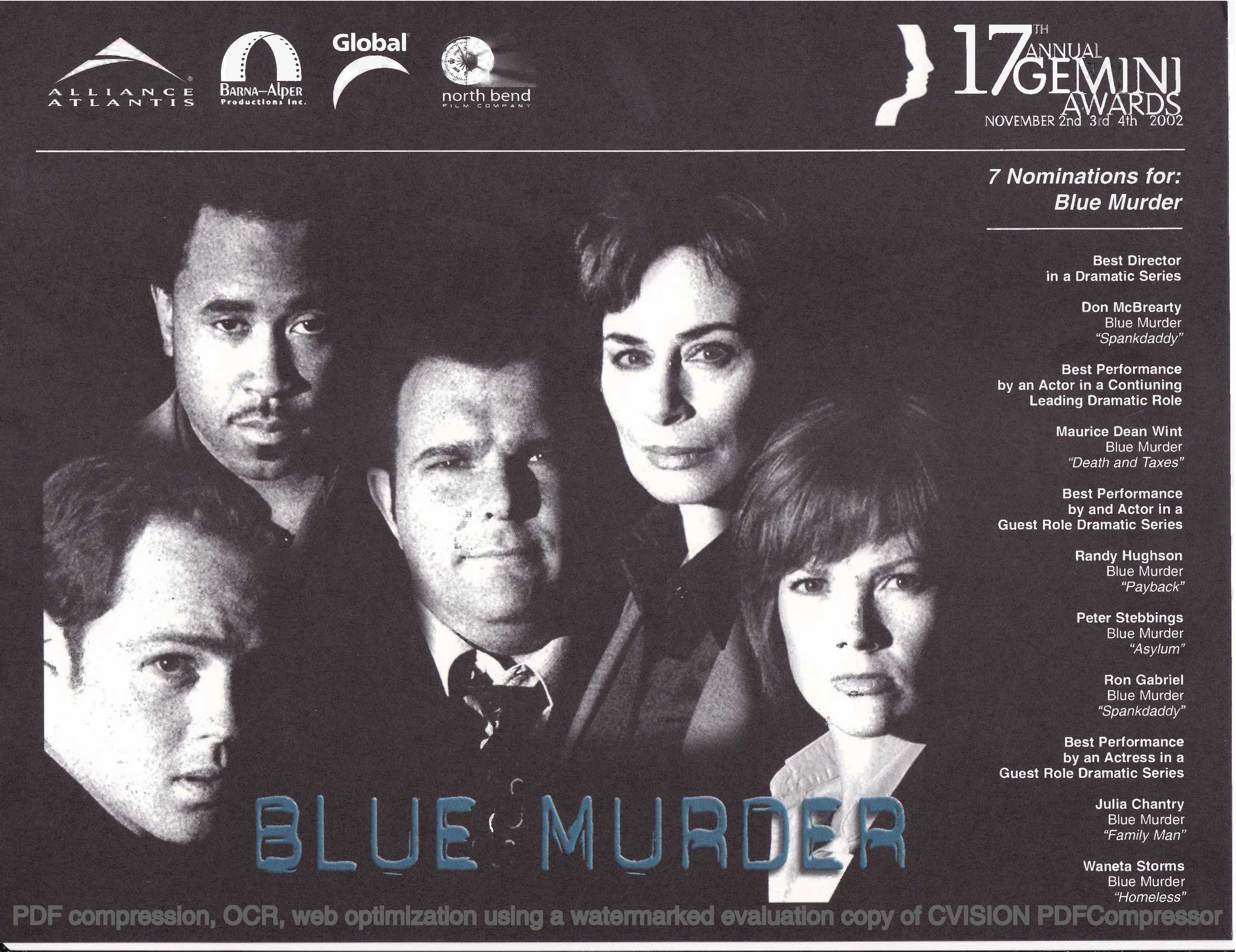 Blue Murder Poster