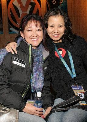 Eunhee Cha and Julia Kwan at event of Journey from the Fall (2006)