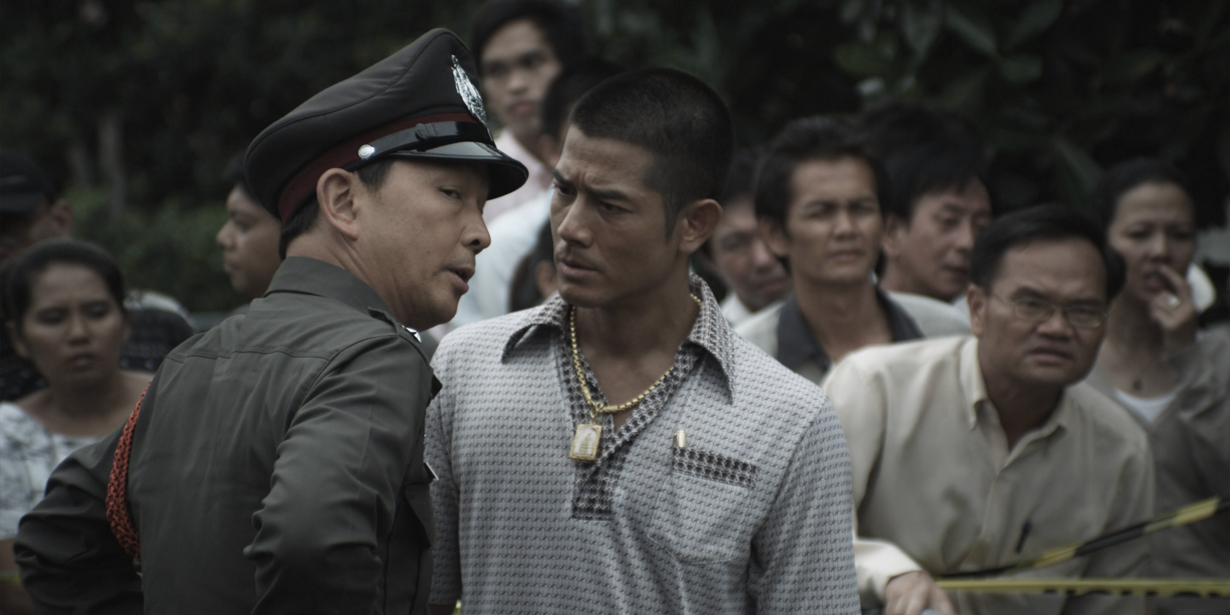 Still of Aaron Kwok and Kai Chi Liu in B+ jing taam (2011)
