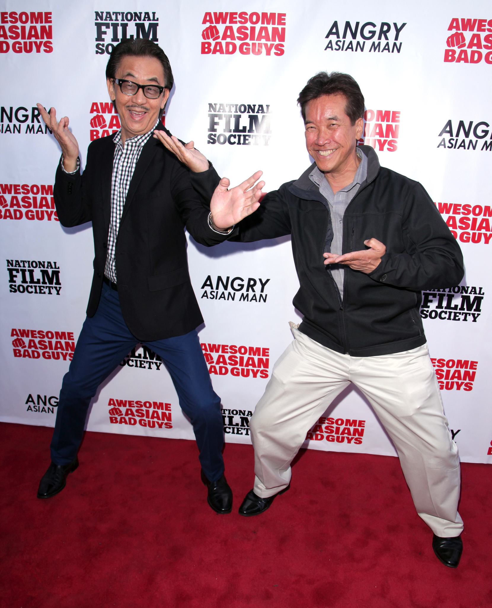 George Cheung and Peter Kwong at event of Awesome Asian Bad Guys (2014)