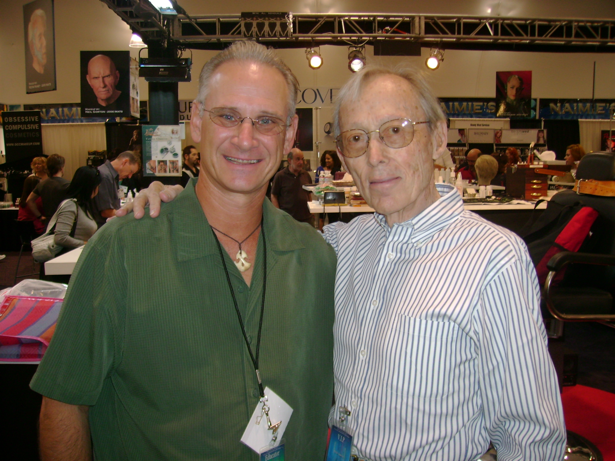 With friend, Dick Smith.