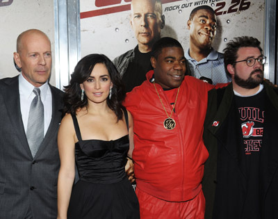Bruce Willis, Kevin Smith, Ana de la Reguera and Tracy Morgan at event of Tik nekvieskite faru! (2010)