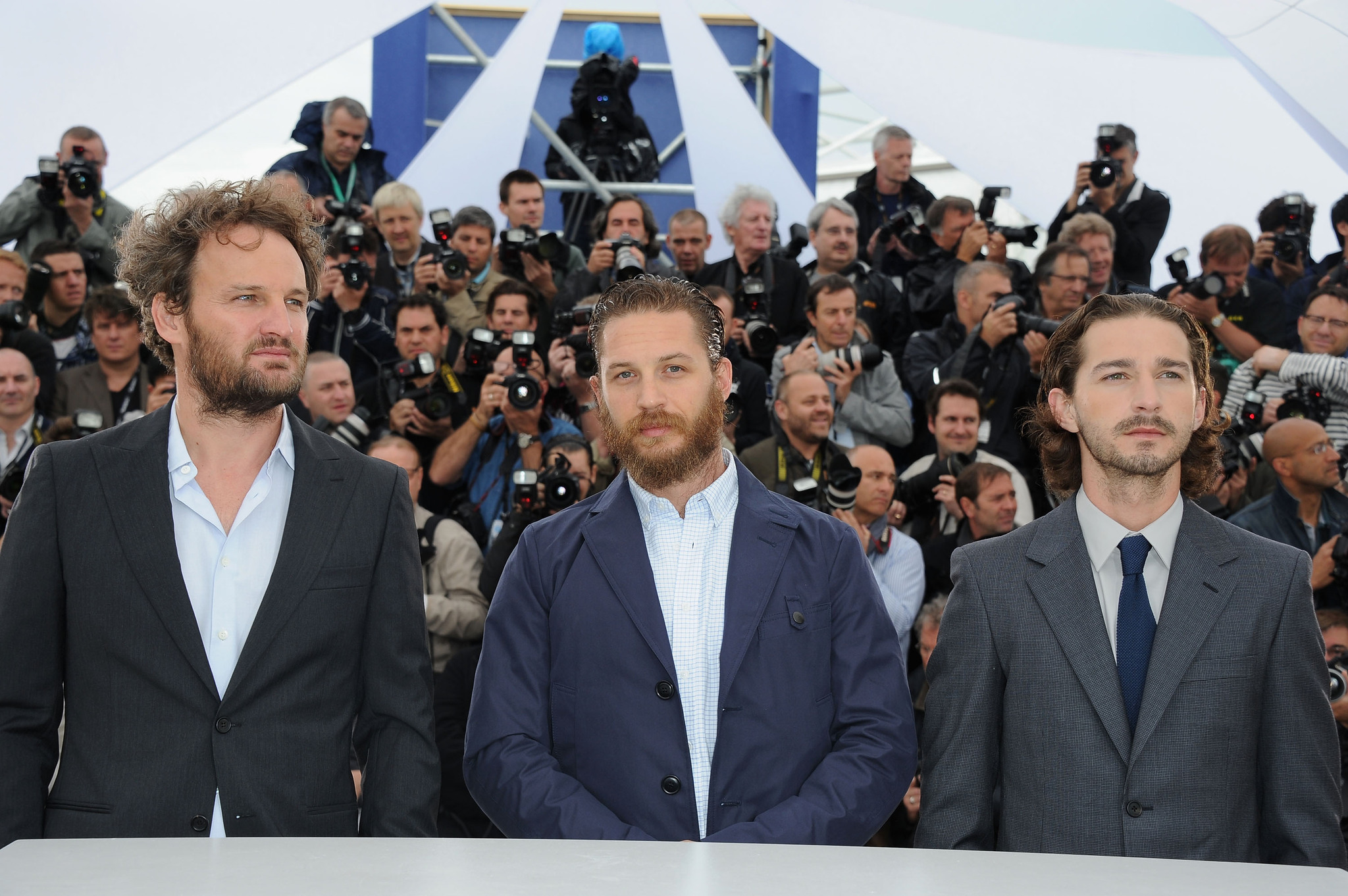 Jason Clarke, Tom Hardy and Shia LaBeouf at event of Virs istatymo (2012)