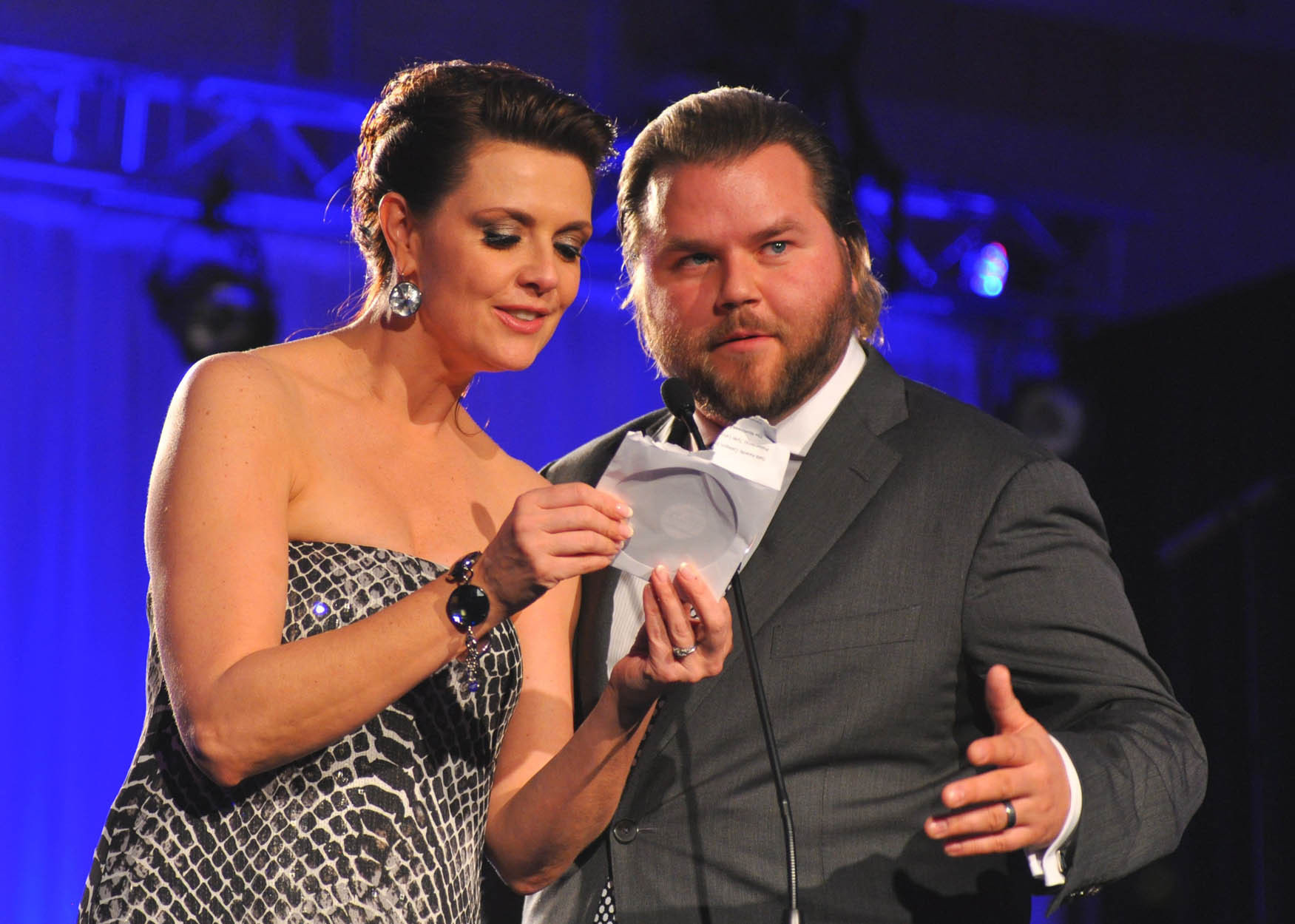 Amanda Tapping & Tyler Labine at the 2010 Leo Awards