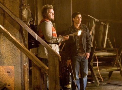 Still of Rick Gonzalez and Tyler Labine in Reaper (2007)