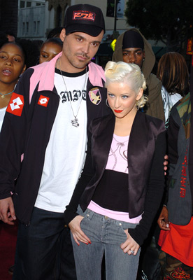 Christina Aguilera and David LaChapelle at event of Rize (2005)