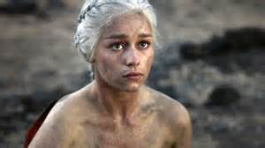 Emilia Clarke as Danaerys in Game of Thrones season 1 2011