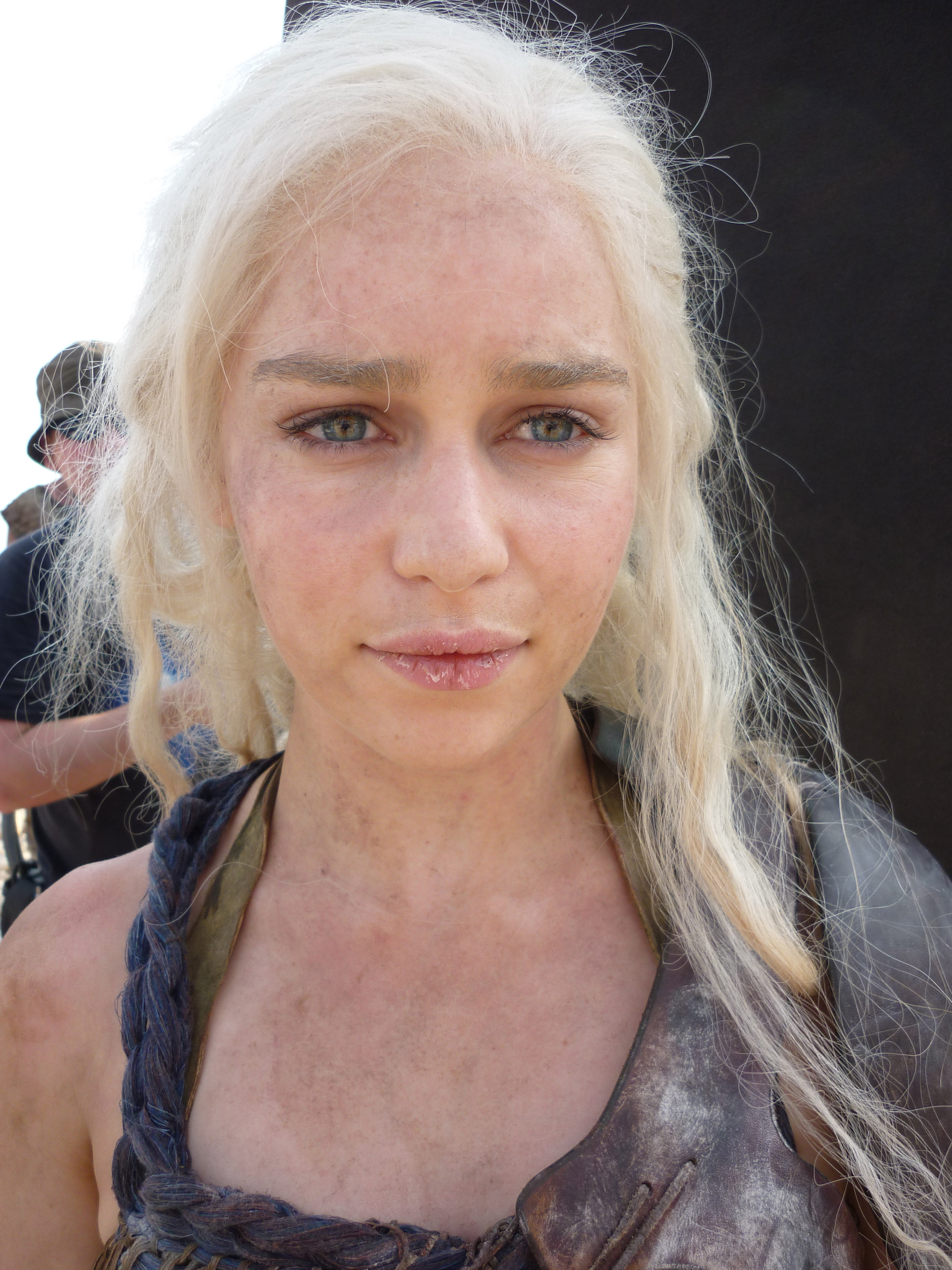 Emilia Clark as Danaerys in Game Of Thrones - season 2 - Danaerys Dehydrated in the desert