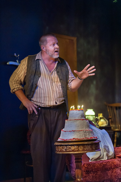 John Lacy as Big Daddy in Cat on a Hot Tin Roof at the Repertory East Playhouse.