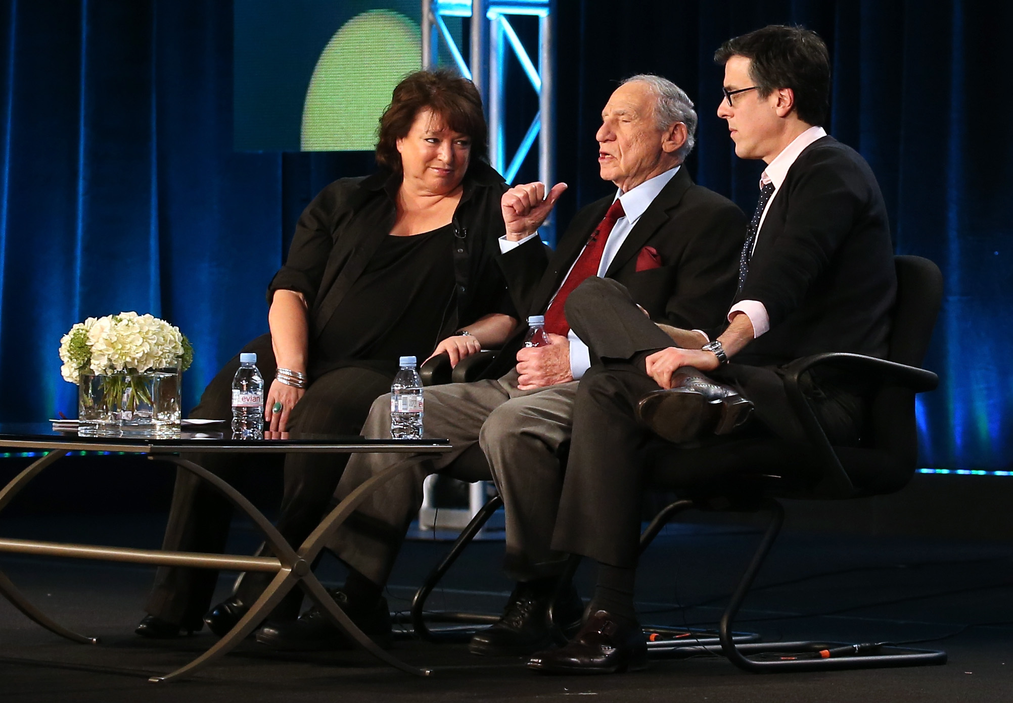 Mel Brooks, Susan Lacy and Robert Trachtenberg at event of American Masters (1985)