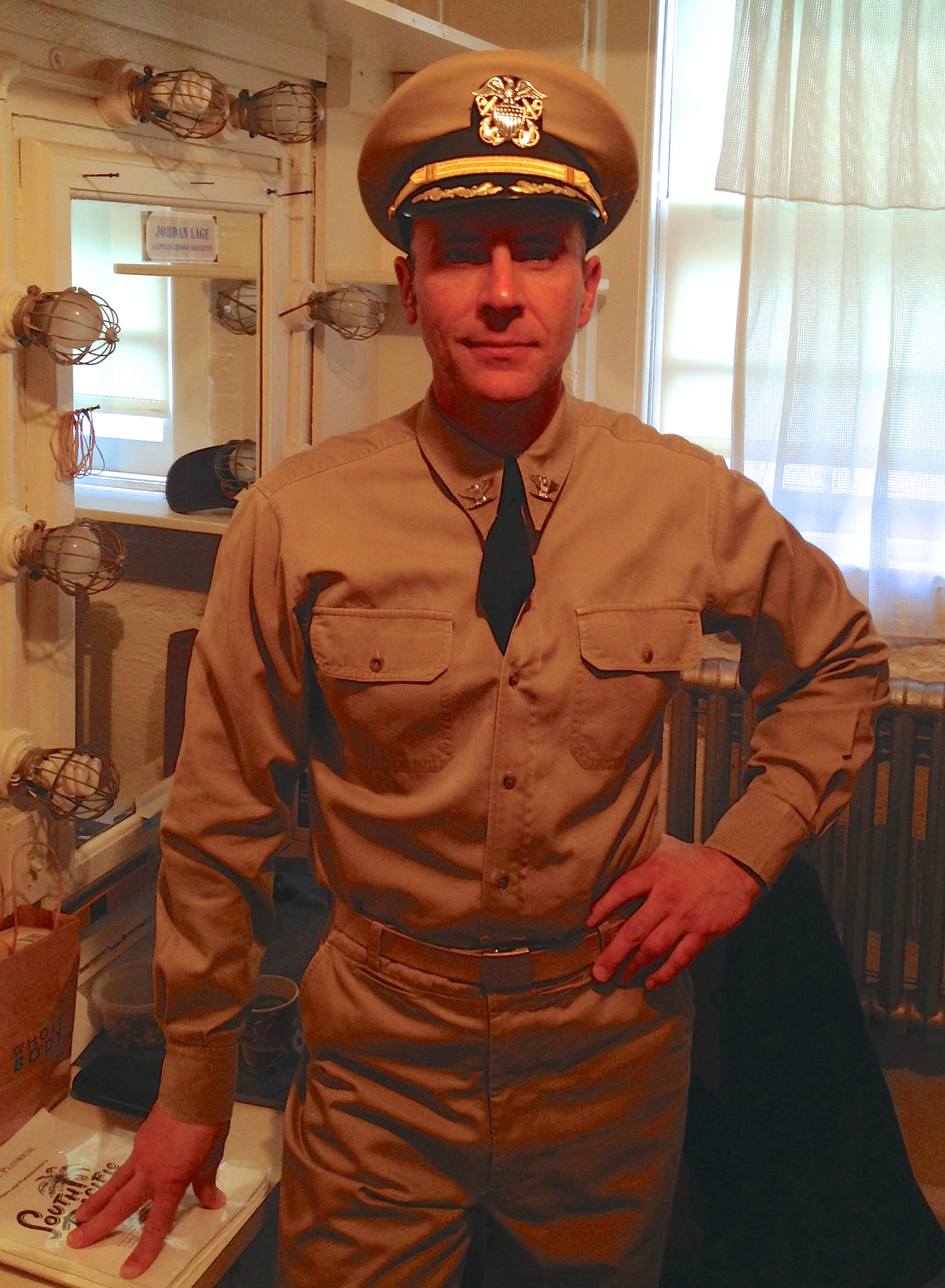 Jordan Lage as Captain Brackett in the Paper Mill Playhouse revival of SOUTH PACIFIC (2014).