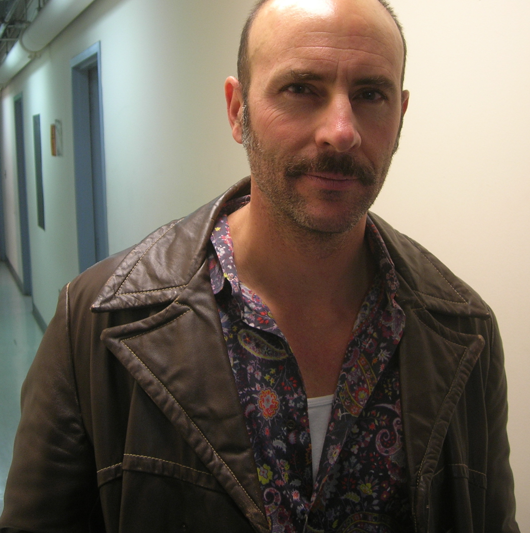 Jordan Lage as Teach in David Mamet's AMERICAN BUFFALO backstage at Baltimore's CenterStage Theater (2011).