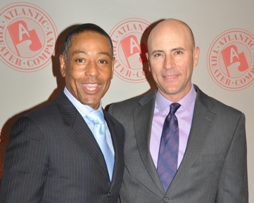 Giancarlo Esposito & Jordan Lage on opening night of John Patrick Shanley's STOREFRONT CHURCH (Atlantic Theater Company, 2012).