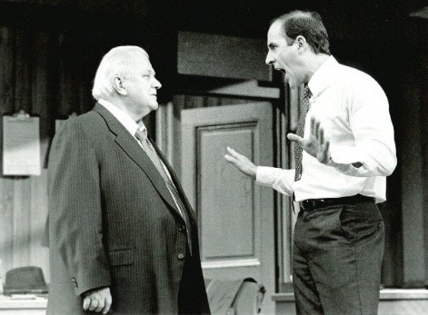 Charles Durning & Jordan Lage in David Mamet's GLENGARRY GLEN ROSS (McCarter Theater, 2000).