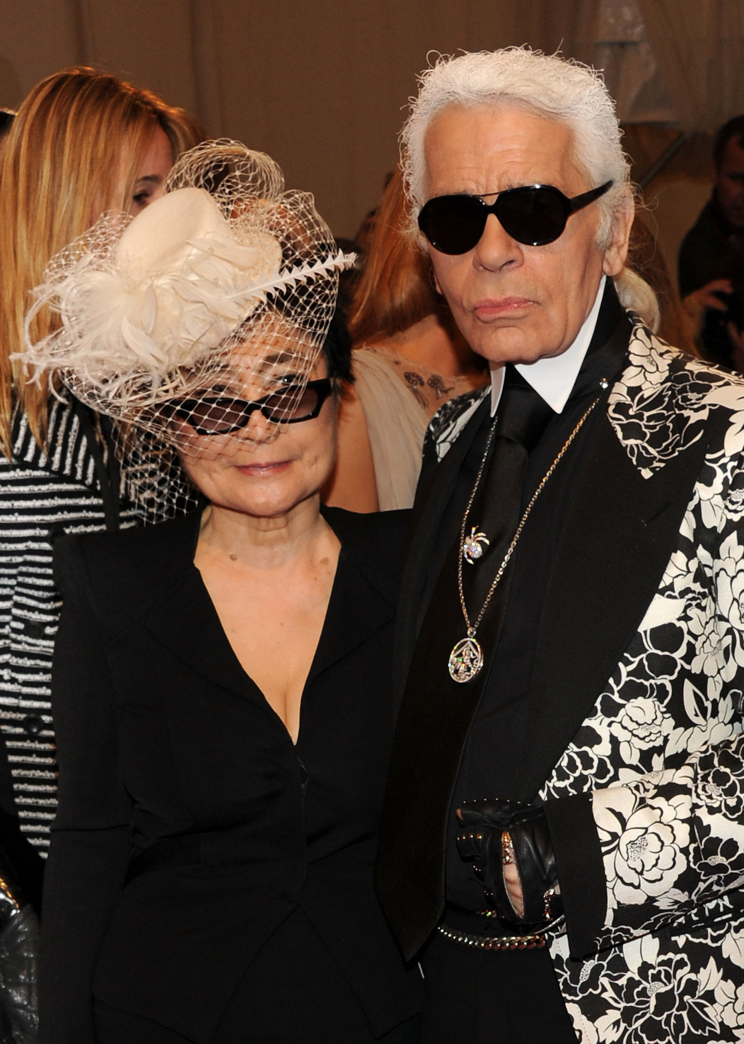 Karl Lagerfeld and Yoko Ono