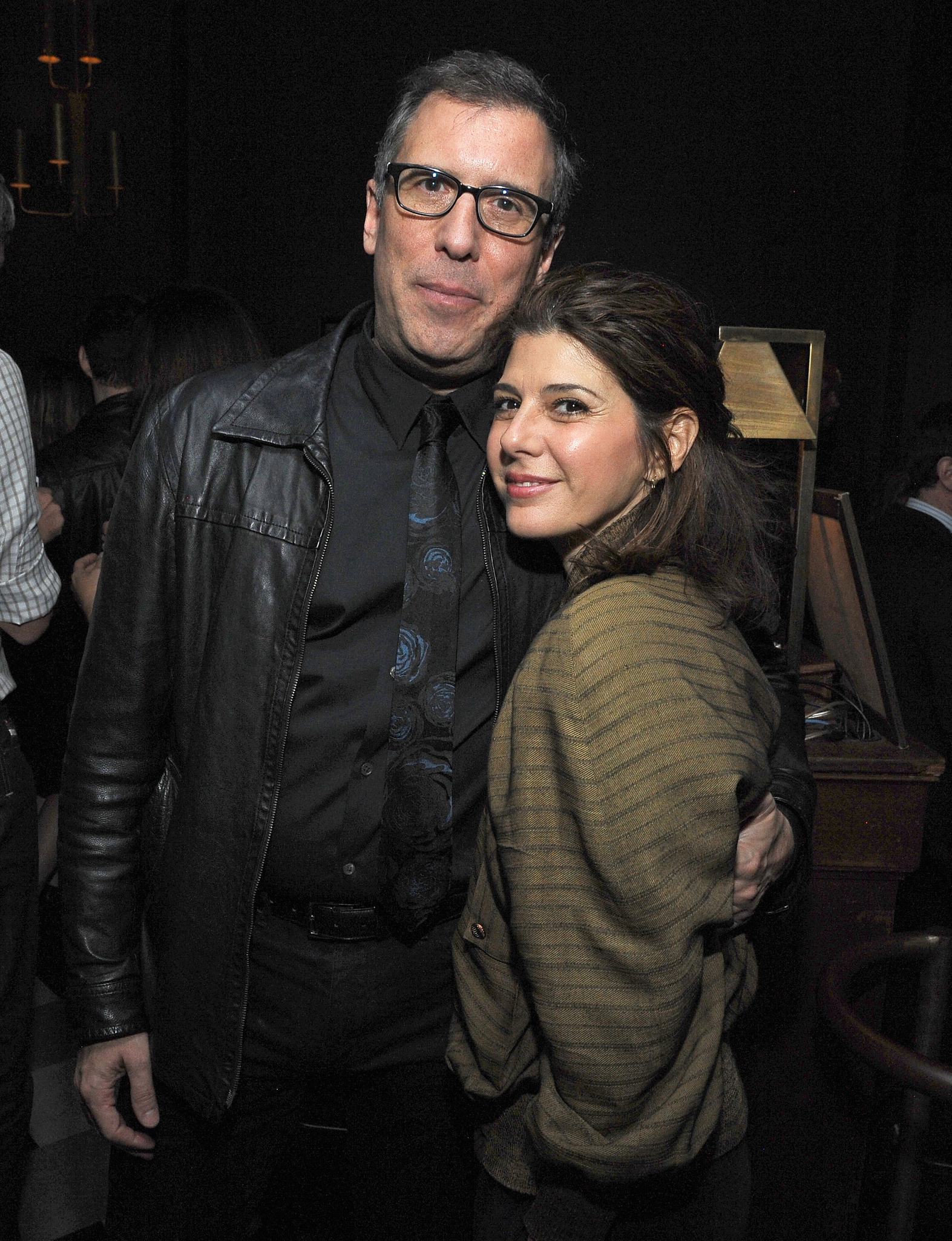 Marisa Tomei and Richard LaGravenese at event of The Last Five Years (2014)