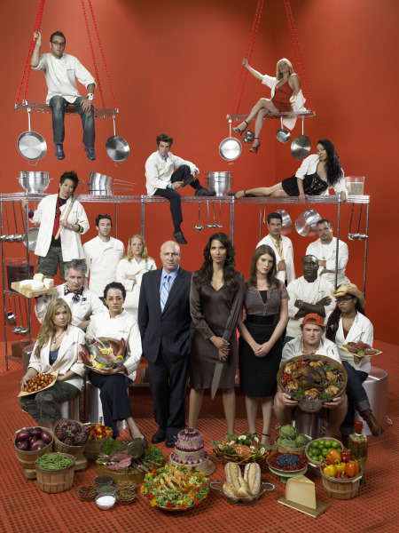 Padma Lakshmi, Gail Simmons and Tom Colicchio in Top Chef (2006)