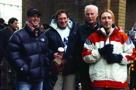 Scott Derrickson, Andre Lamal, Gary Lucchesi and Tripp Vinson in The Exorcism of Emily Rose (2005)