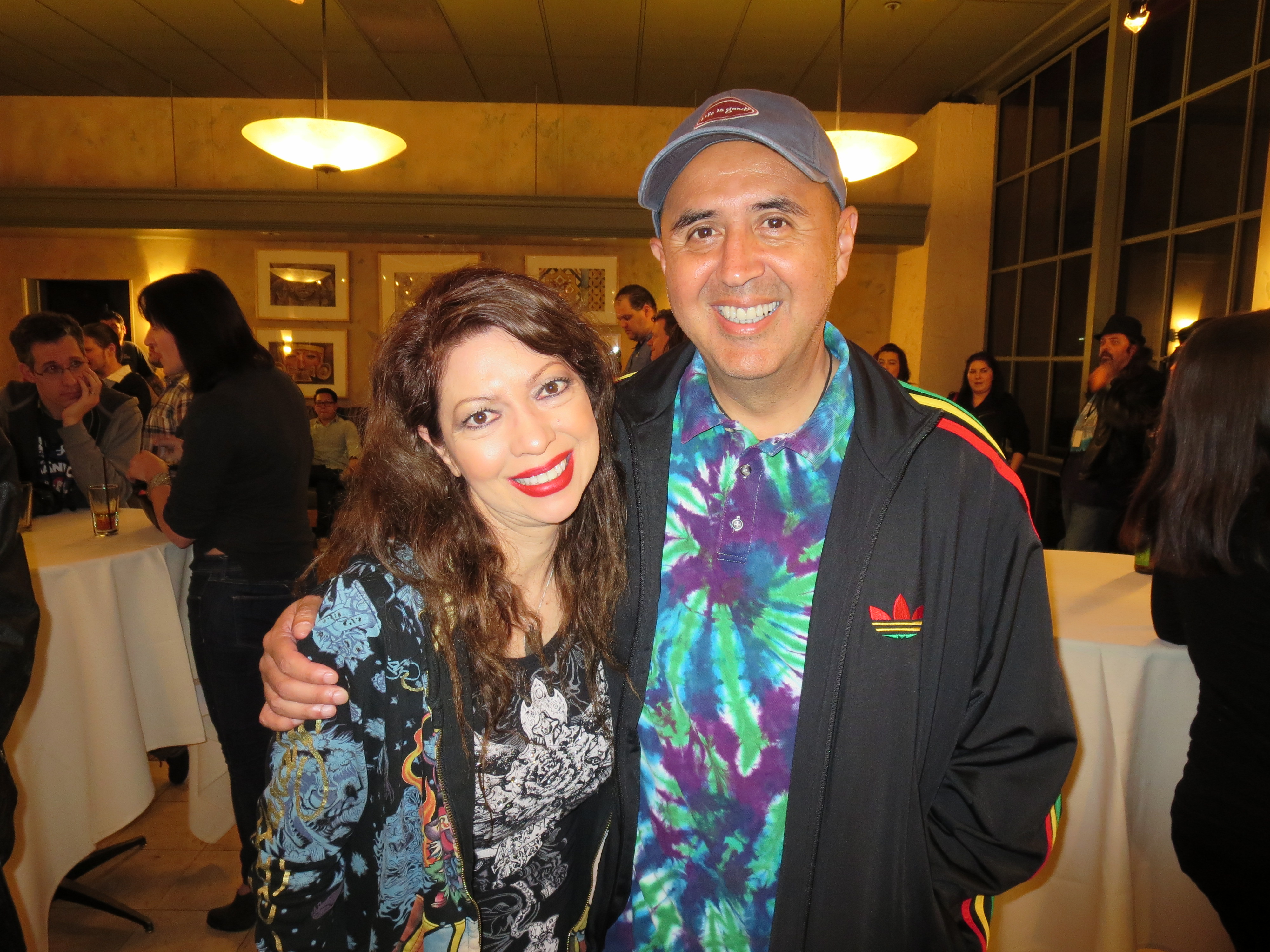Debra Lamb with husband Eric Archuleta at the Twisted Terror Convention, March 29th, 2014 held at the DoubleTree Hotel, Sacramento, CA.