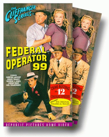 Marten Lamont, Rex Lease, George J. Lewis and Helen Talbot in Federal Operator 99 (1945)