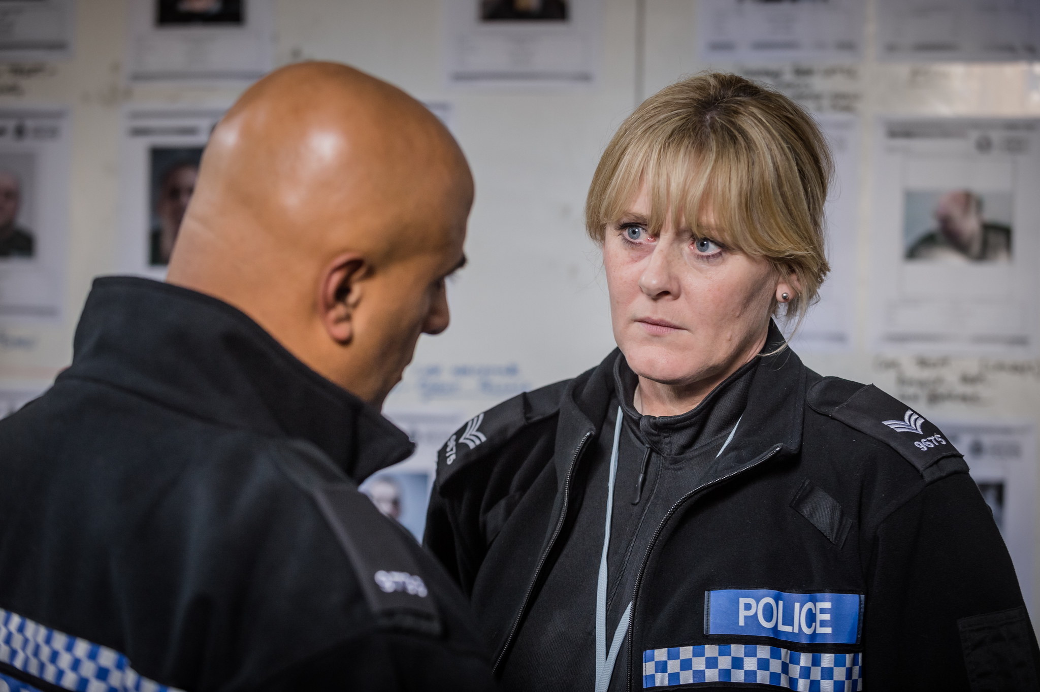 Still of Sarah Lancashire and Amer Nazir in Happy Valley (2014)
