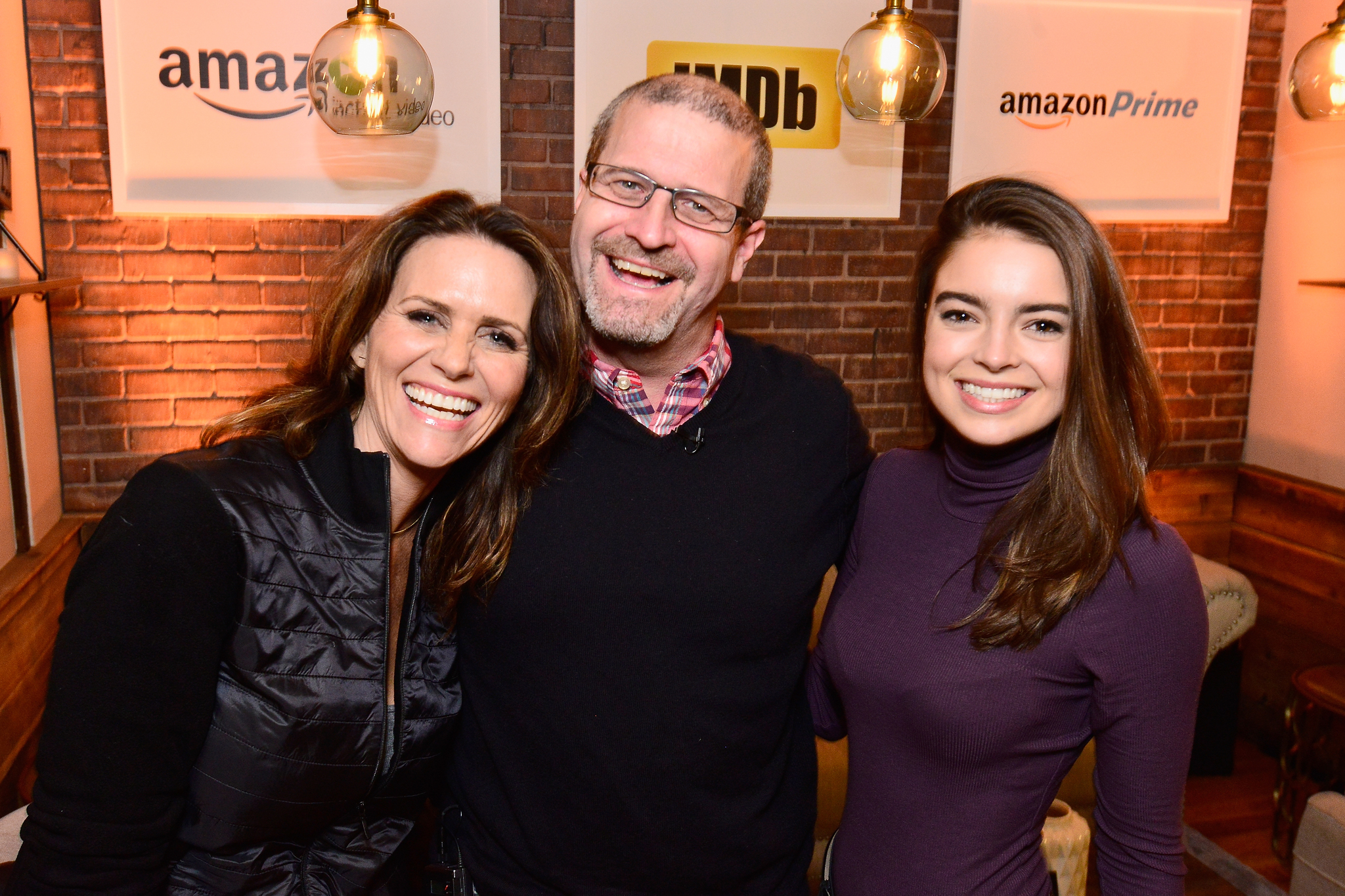 Amy Landecker, Katherine Hughes and Keith Simanton at event of IMDb & AIV Studio at Sundance (2015)