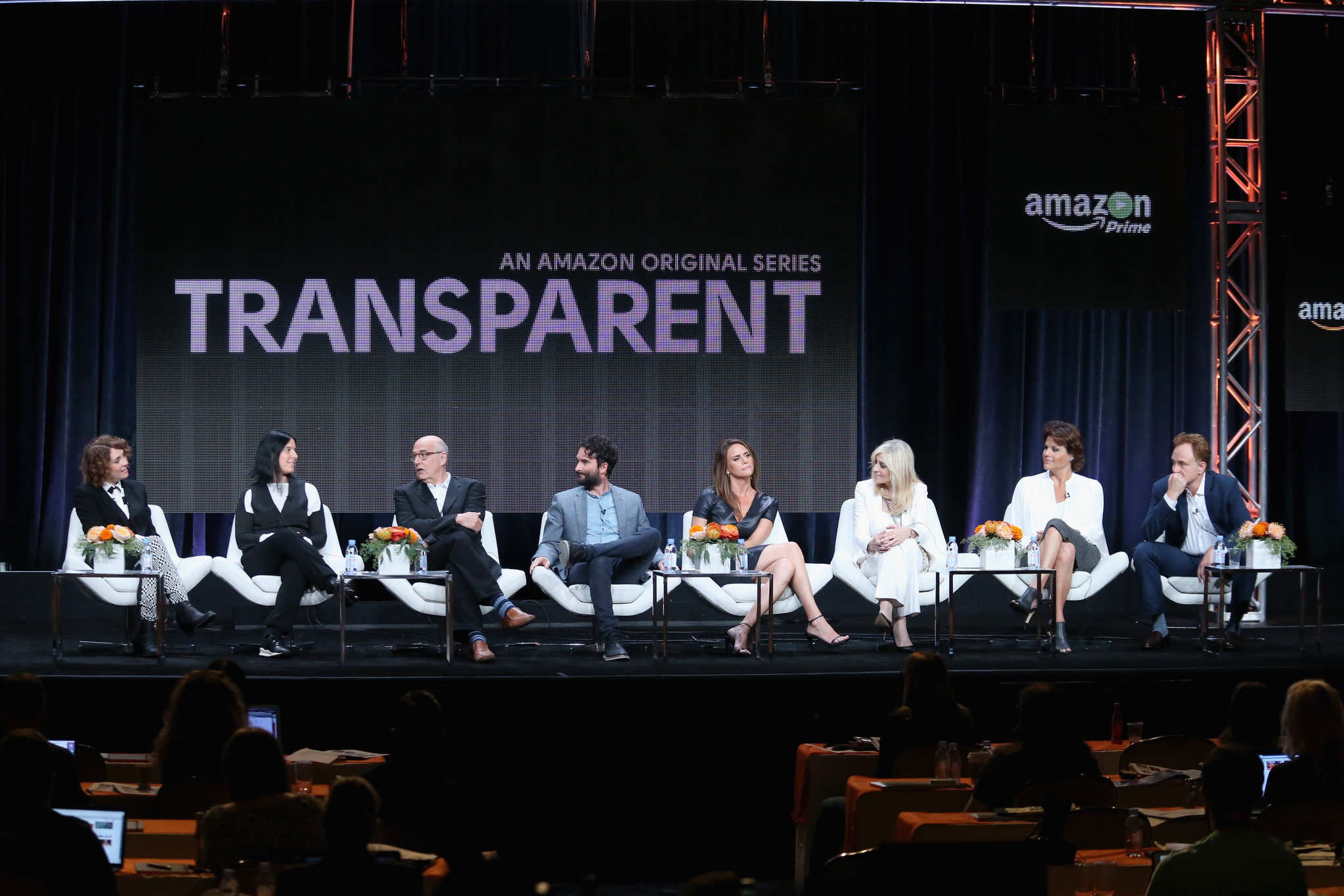 Jeffrey Tambor, Jay Duplass, Amy Landecker, Judith Light, Jill Soloway, Andrea Sperling, Bradley Whitford and Alexandra Billings at event of Transparent (2014)
