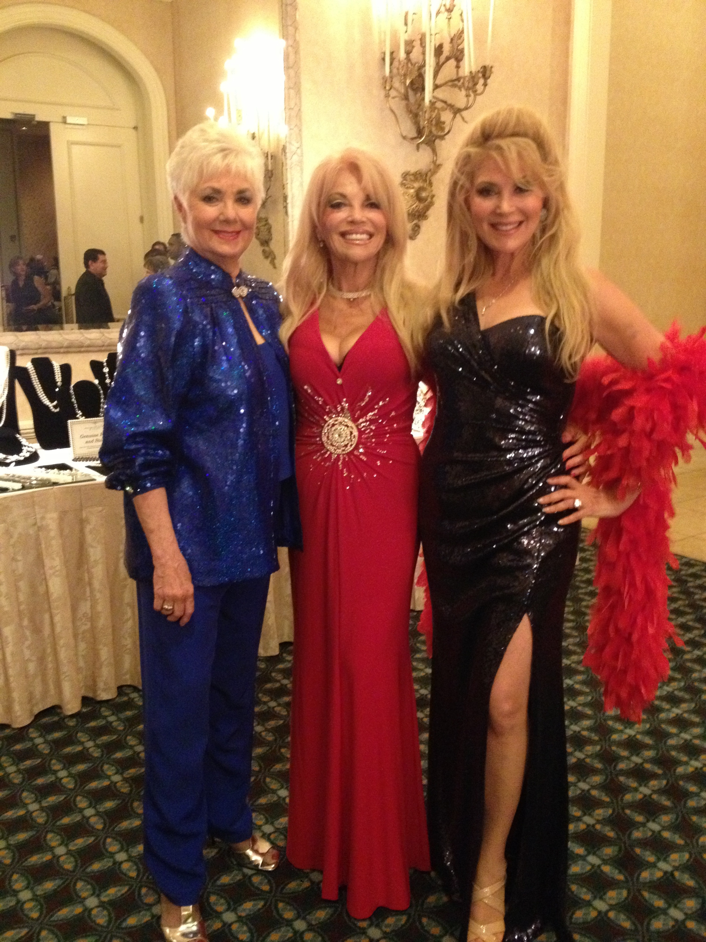 With my mom, Ruth (center) and Shirley Jones after my benefit performance in Dallas, TX