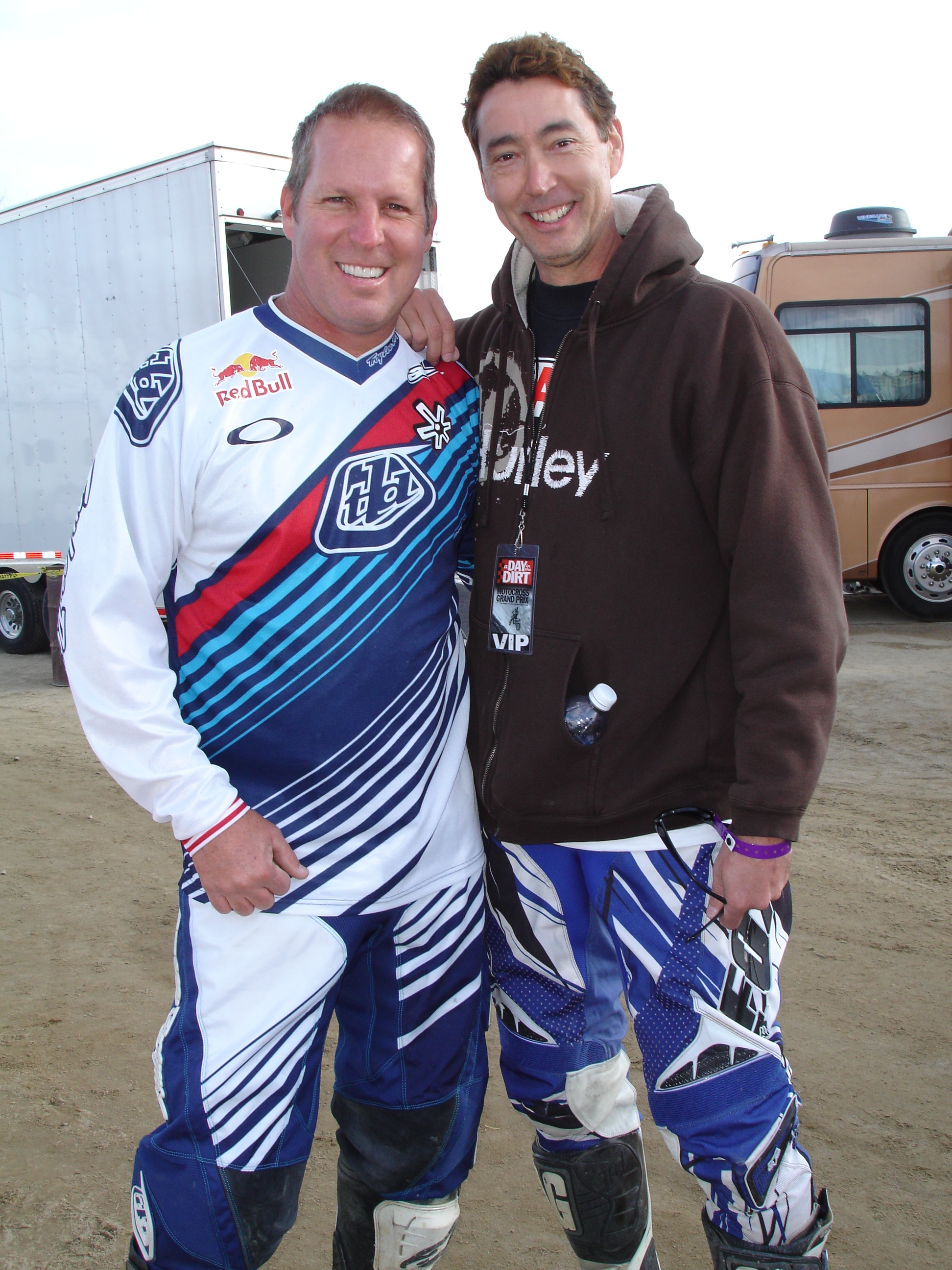 With me Is my partner in crime AMA Supercross,Motocross Multi-Champion, and the 2012 AMSOIL Cup Champion Ricky Johnson