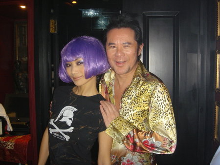 With Bai Lin in Kee Club Magazine party 1/April/2005, Hong Kong