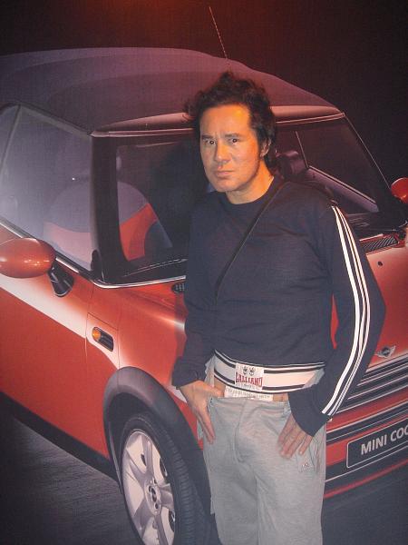 Gan at the Mini Cabrio launch party night, 23/July/2004.