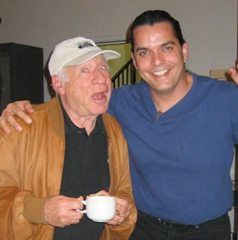 Lex Lang and Mel Brooks having a blast in the studio.