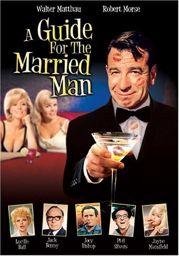 Walter Matthau, Lucille Ball, Jack Benny, Joey Bishop, Sue Ane Langdon, Jayne Mansfield, Phil Silvers and Inger Stevens in A Guide for the Married Man (1967)